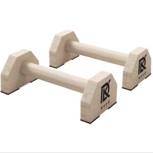 Push Up Stands, Handstand Parallettes Bars, Solid Wood Push up Wooden Parallettes Push Up Bars, Joint-Friendly Beech Wood Calisthenics Equipment for Home, Durable Handstand Trainer Push Up